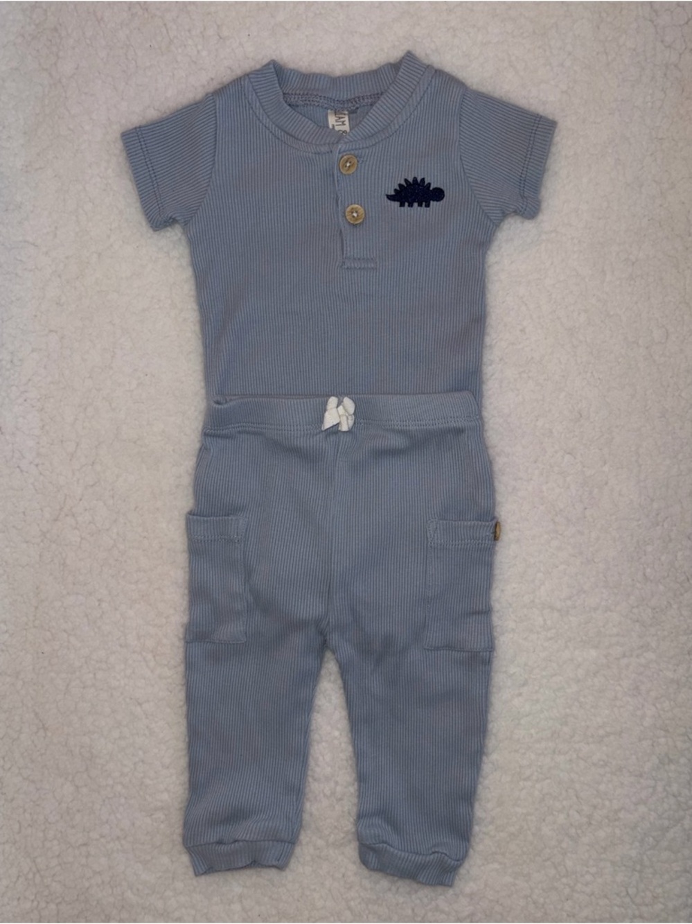 Liam & James Matching Onesie & Pant Set